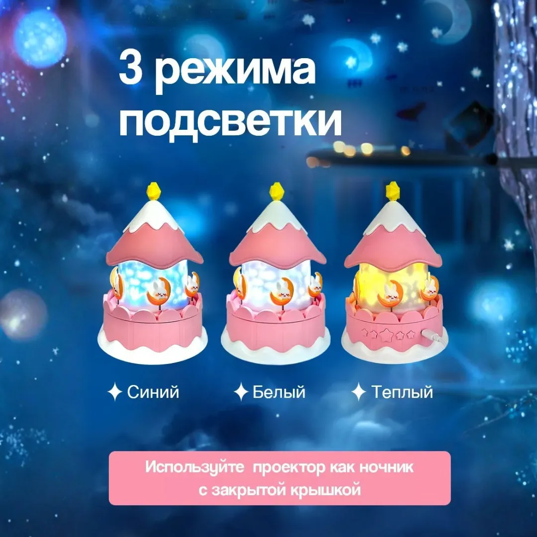 Детский ночник-проектор 