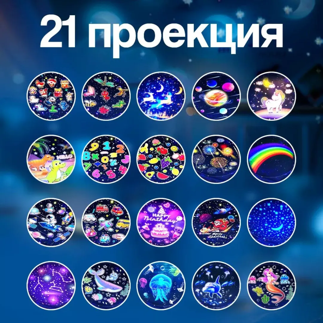 Детский ночник-проектор 