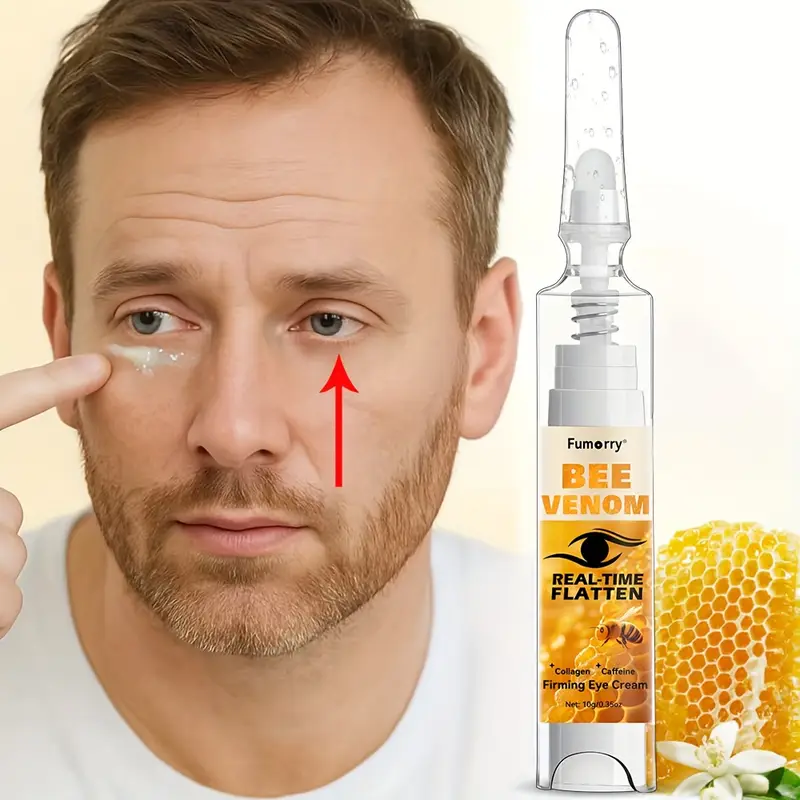 Подтягивающий крем для кожи вокруг глаз с кофеином, коллагеном и пчелиным ядом