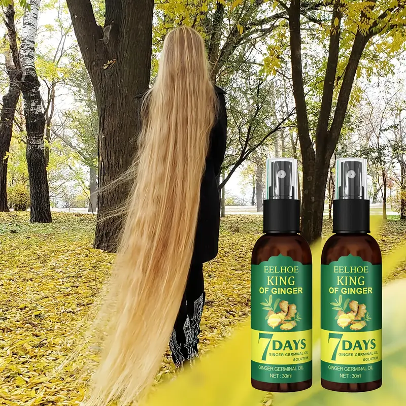 Натуральный спрей для роста волос с имбирём