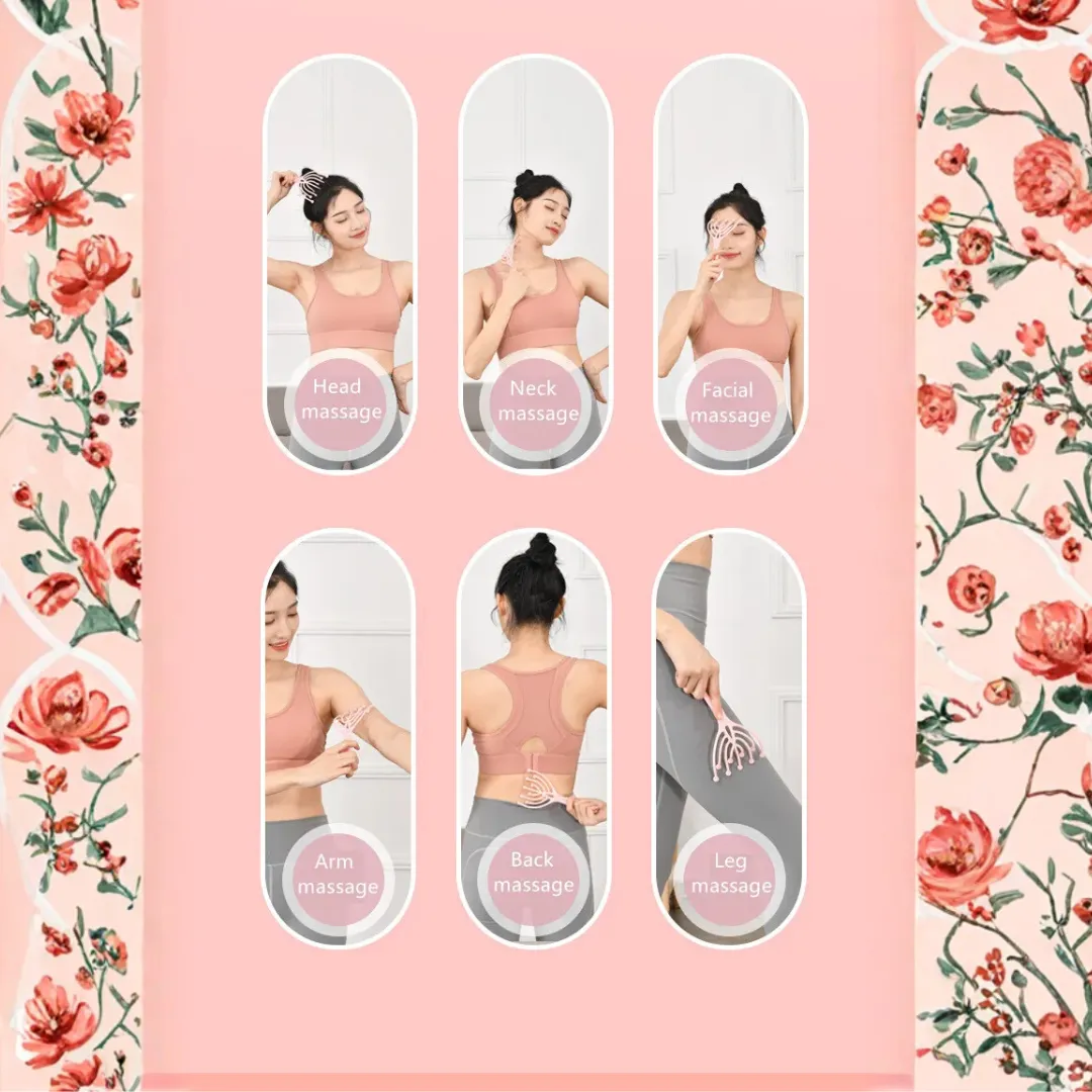 Массажная расческа для головы и тела