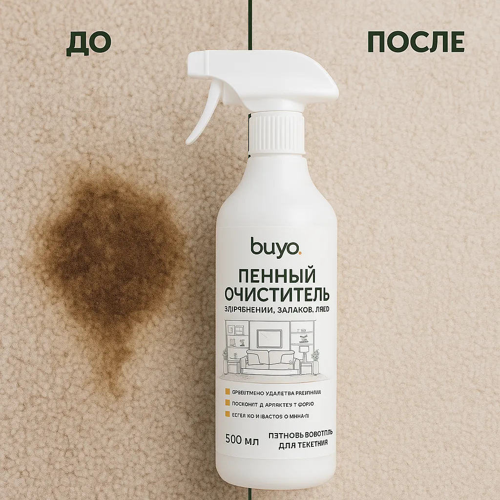 Пенный очиститель для текстиля