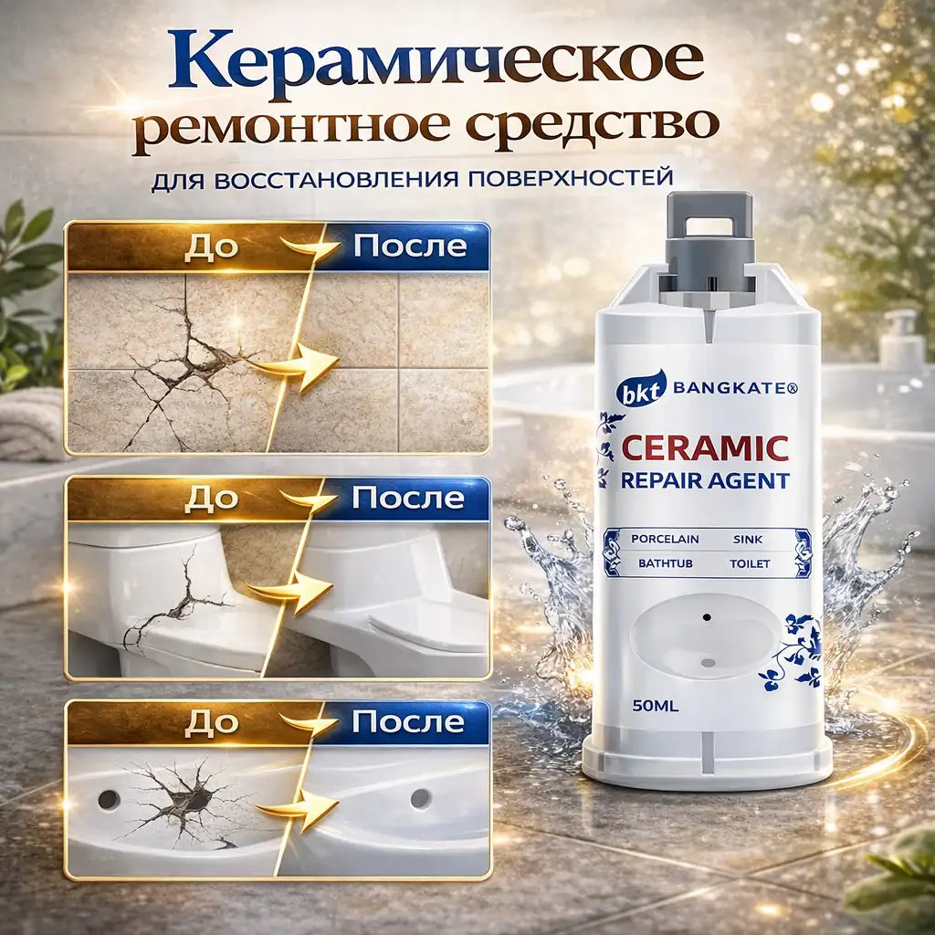 Эффективно устраняет сколы и трещины