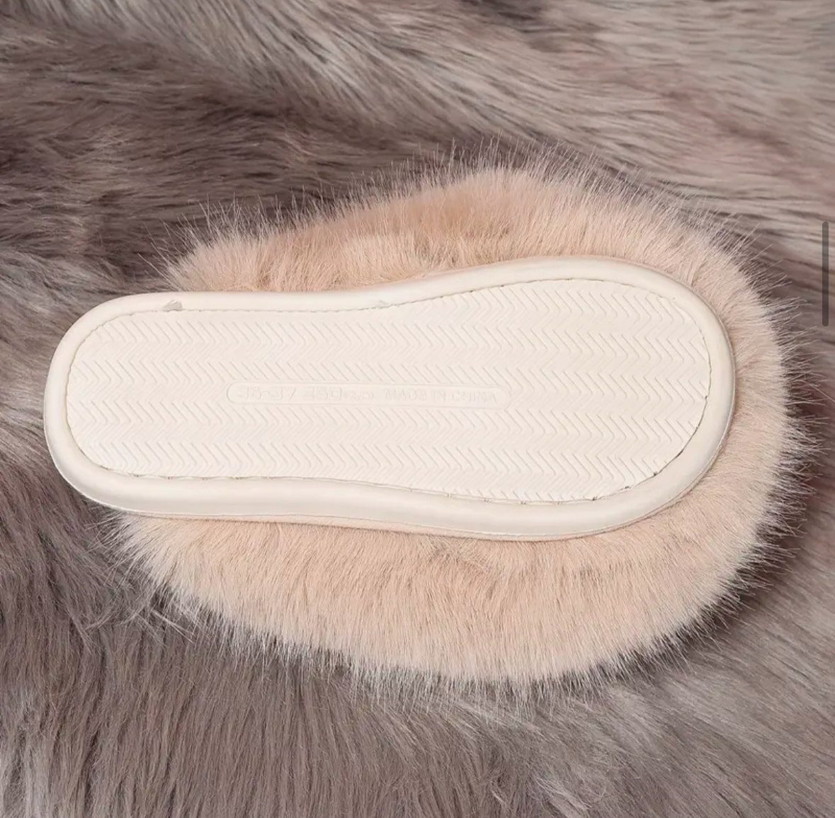 Меховые тапочки "Mink"