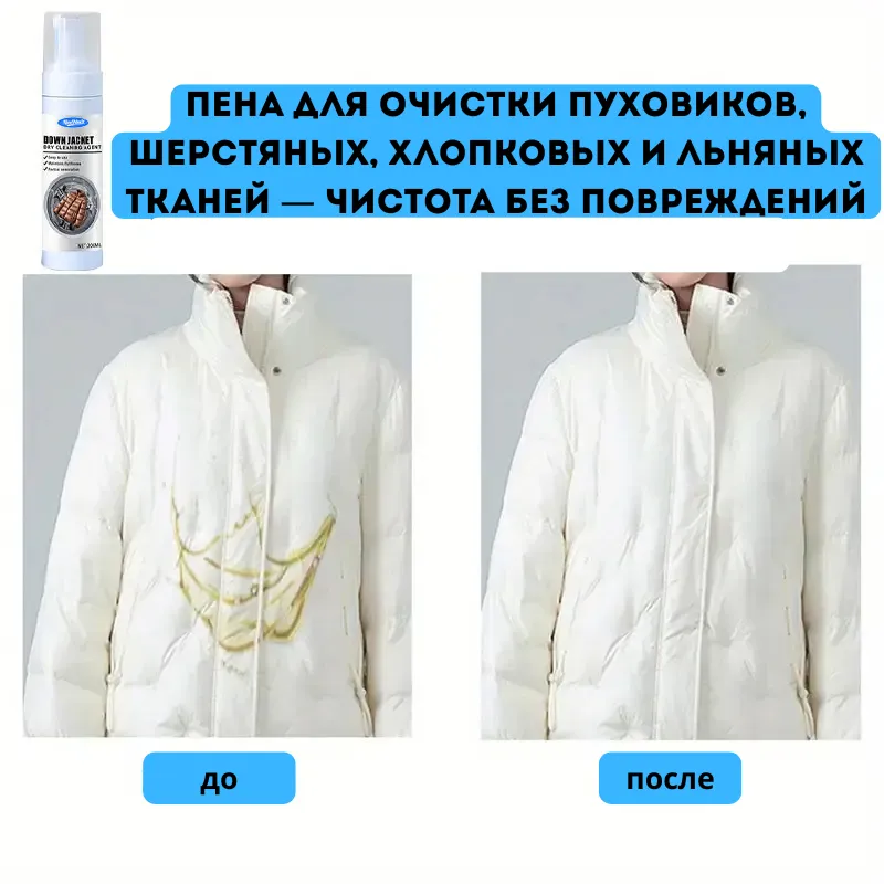 Пена для очистки ткани и одежды