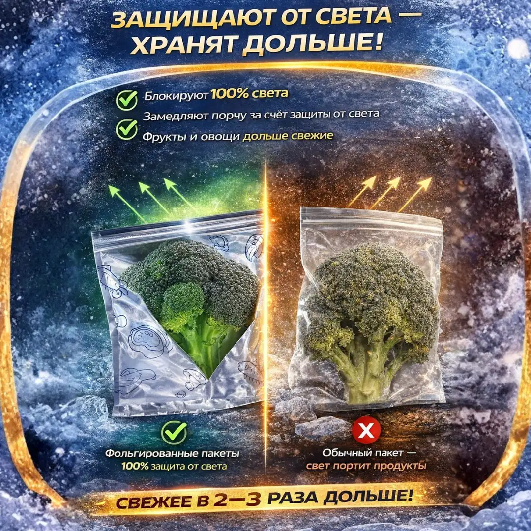 Надёжная защита продуктов в морозилке