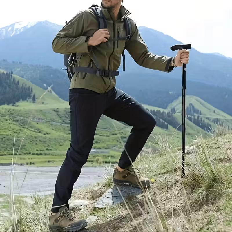 Складная регулируемая трость с размерами и компактным складыванием