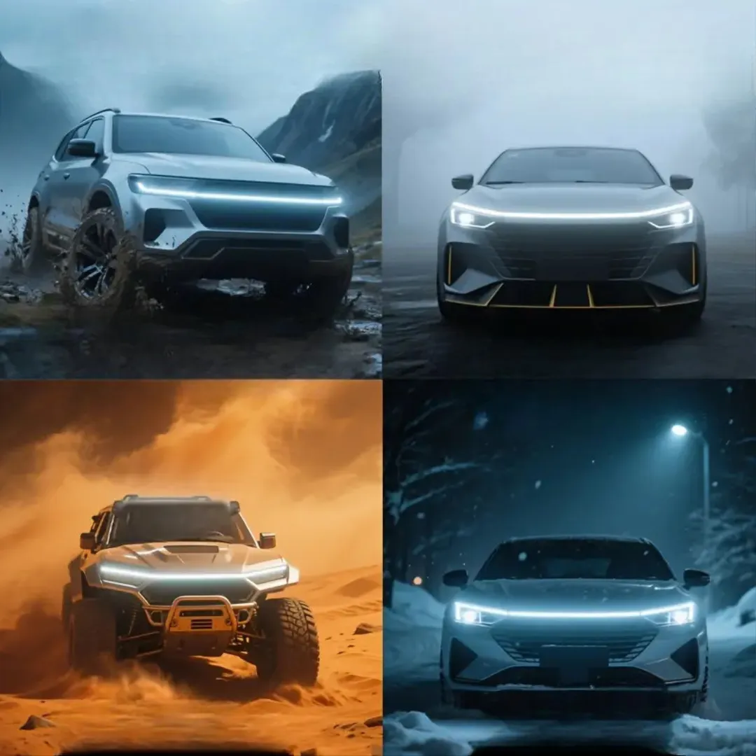 Светодиодная лента 180 см для подсветки капота автомобиля