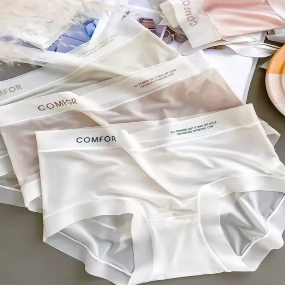 Ультратонкие женские трусики-невидимки в наборе из 3 штук