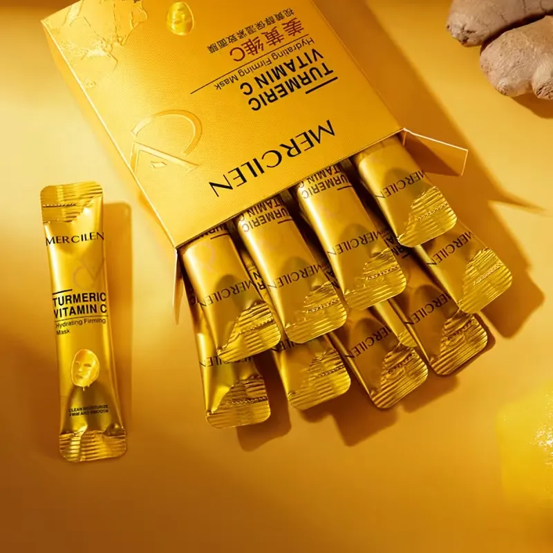 Маска MERCILEN с куркумой и витамином C для увлажнения и укрепления кожи