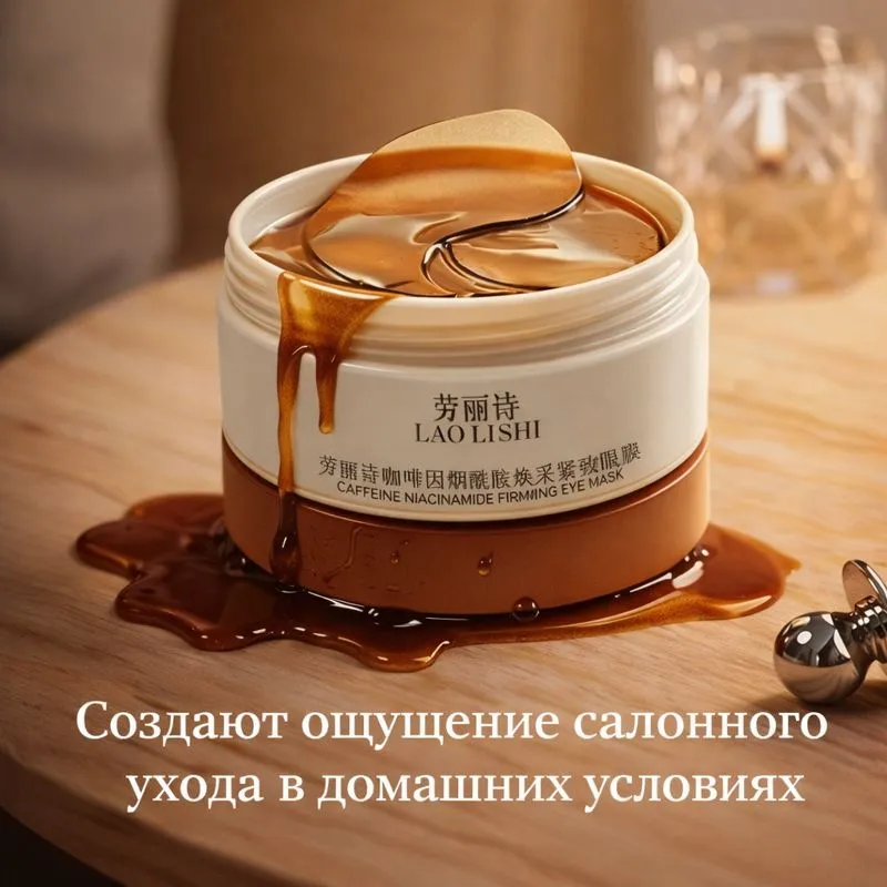 Кофеиновые патчи для глаз против отеков и темных кругов