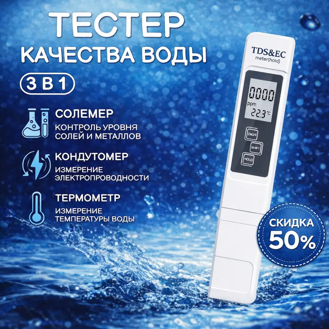 Цифровой тестер качества воды