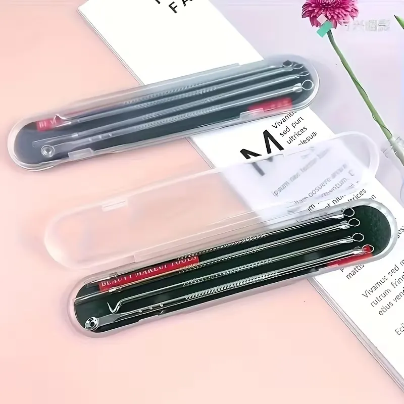 Набор инструментов для удаления черных точек и прыщей из нержавеющей стали