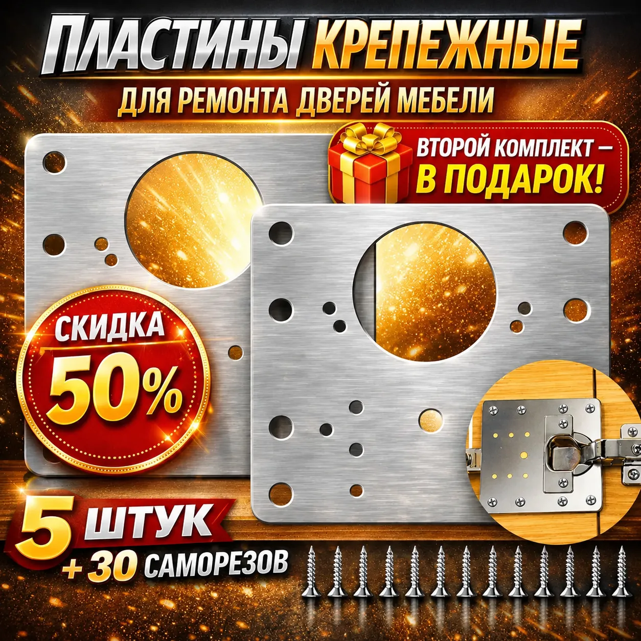 пластины для ремонта дверей