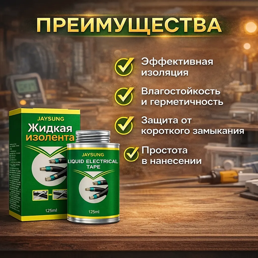 Жидкая изолента для изоляции проводов и защиты от влаги