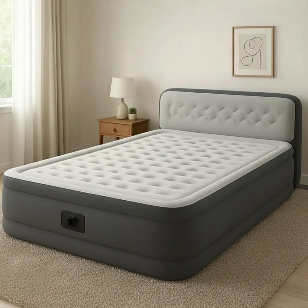 Надувной матрас со встроенным насосом