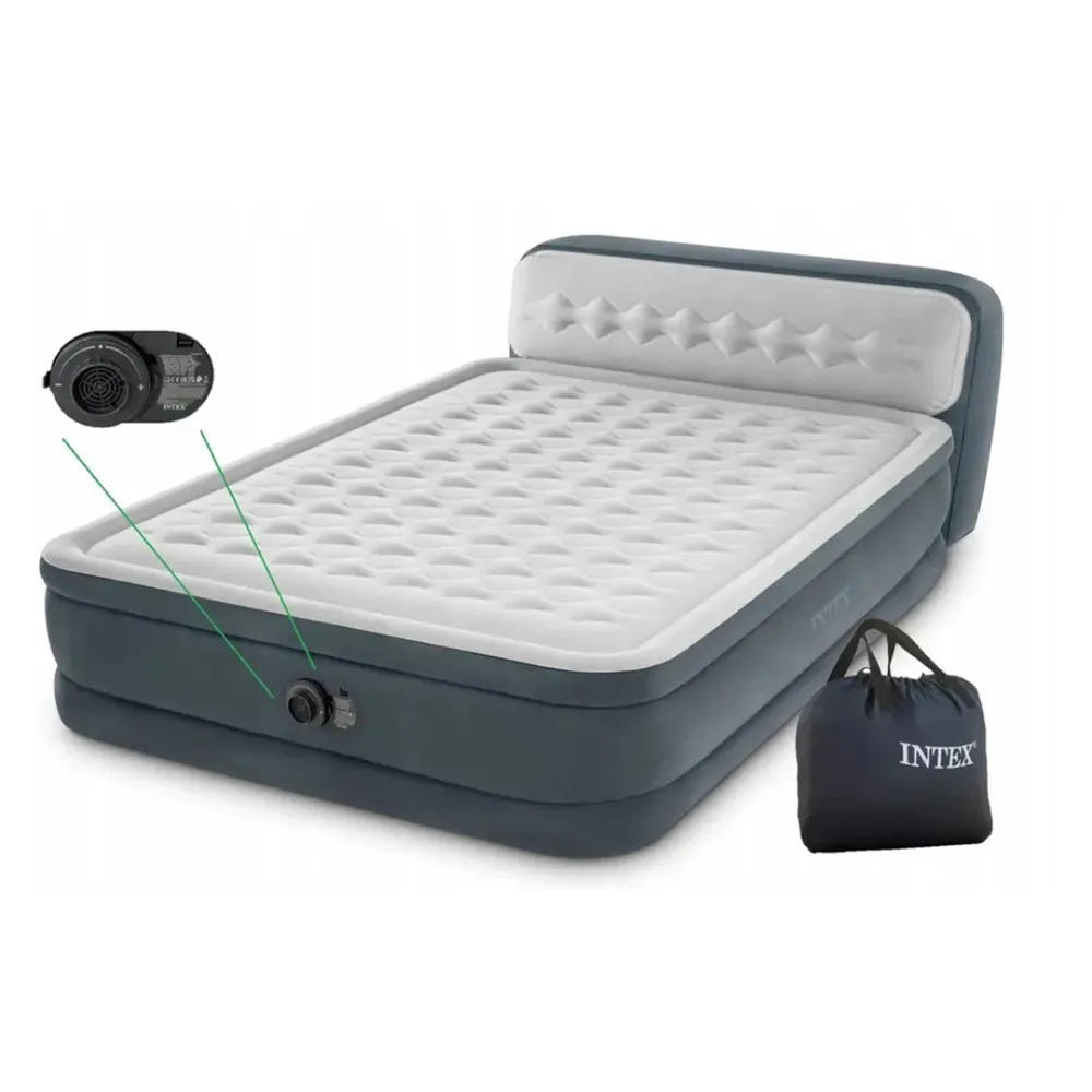 Надувной матрас со встроенным насосом