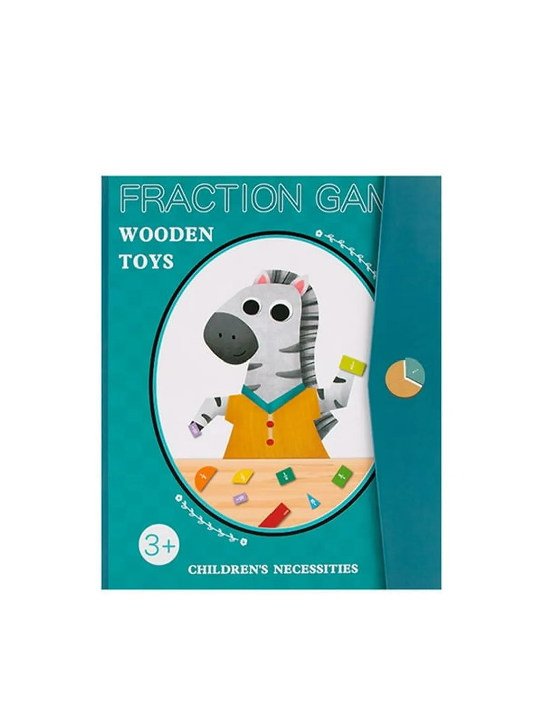 Детская книга-головоломка с дробями