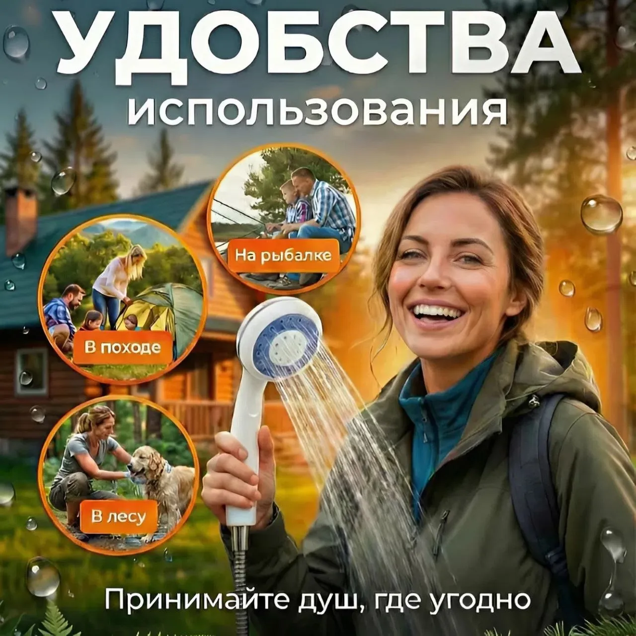 портативный душ