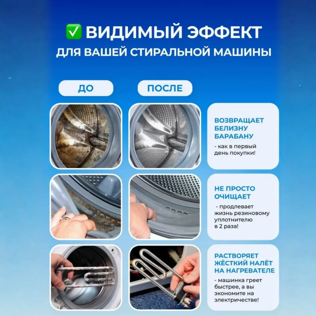 Таблетки для ухода за стиральной машиной