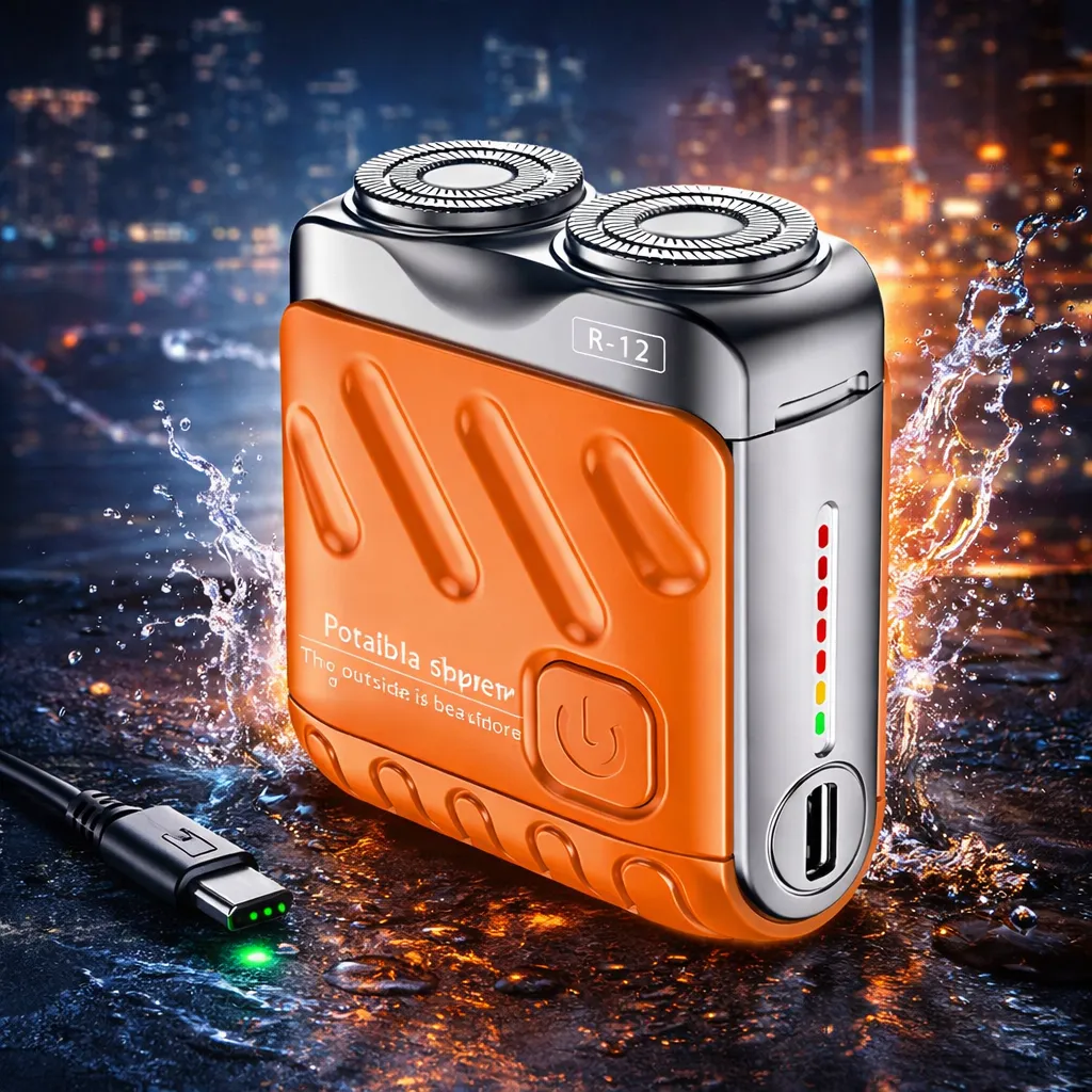 Мини портативная электробритва R-12 с влагозащитой и USB-зарядкой
