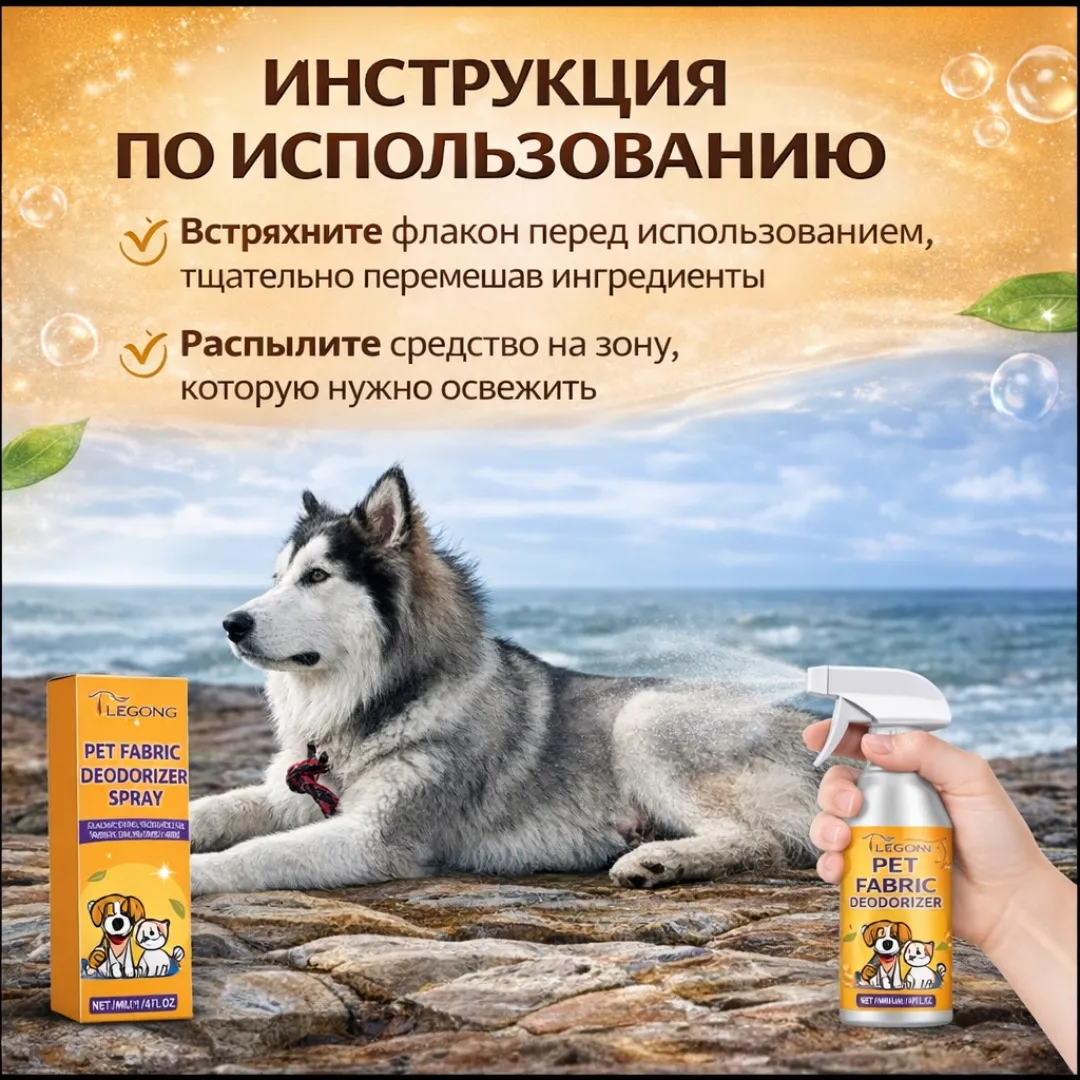 спрей от запаха животных