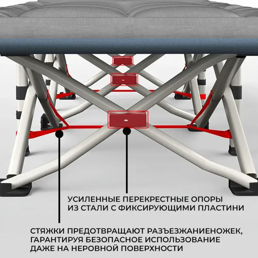 Прочная металлическая рама 