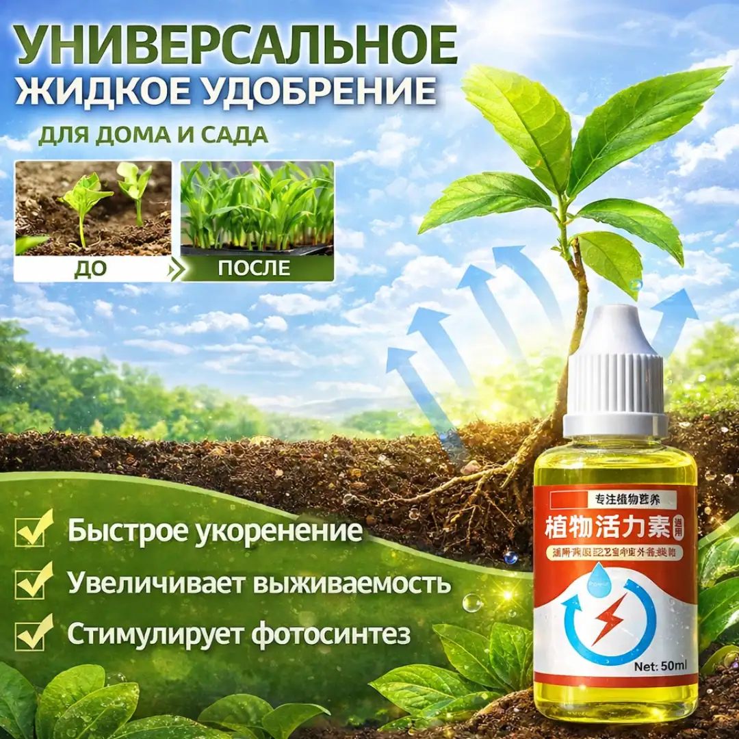 Универсальное жидкое удобрение для дома и сада