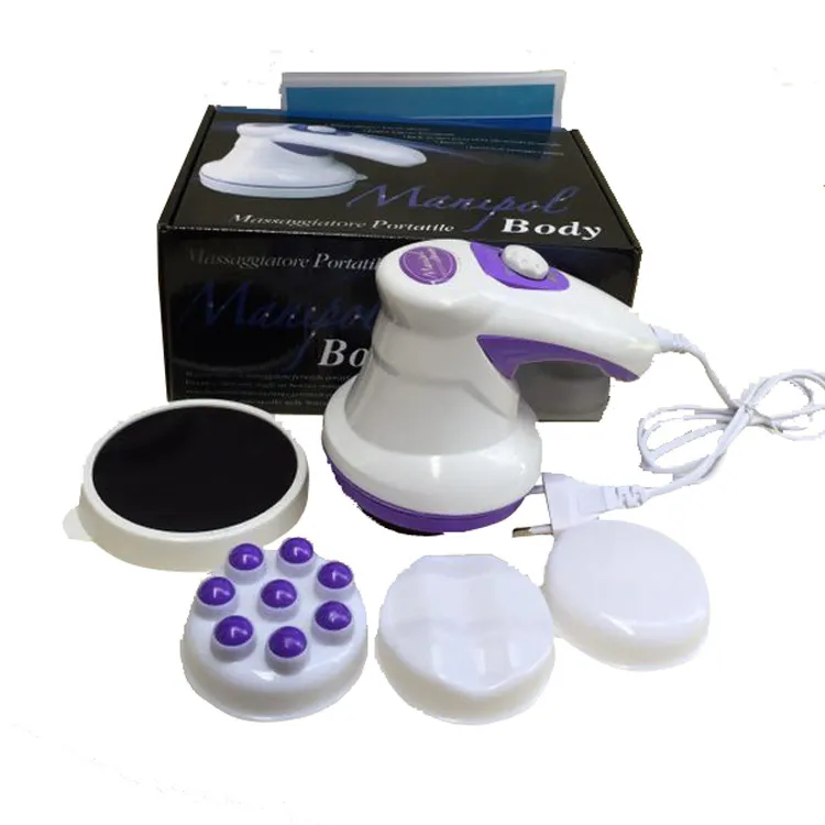 Антицеллюлитный массажер для тела с насадками для домашнего массажа