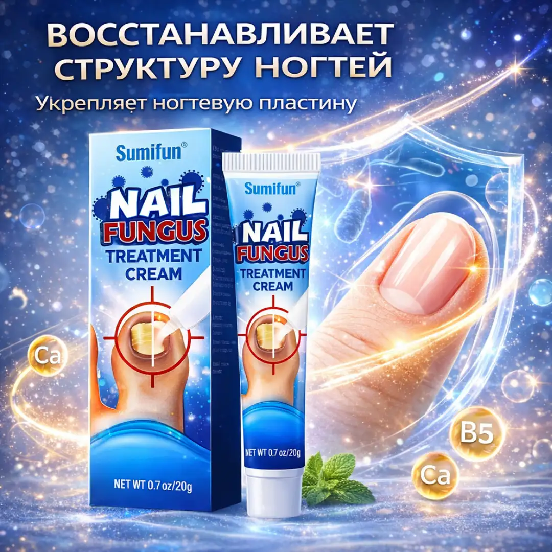 Восстанавливает структуру ногтей