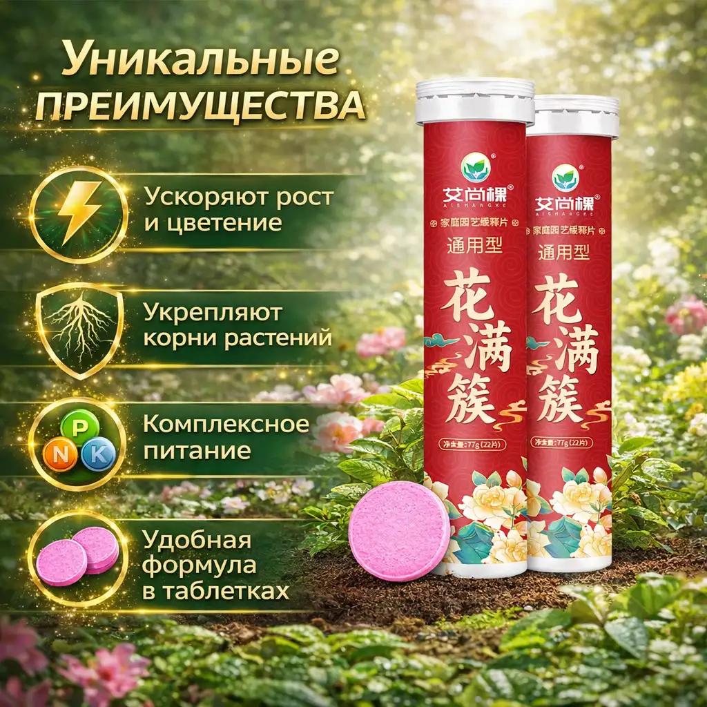 Стимулирует быстрый рост растений