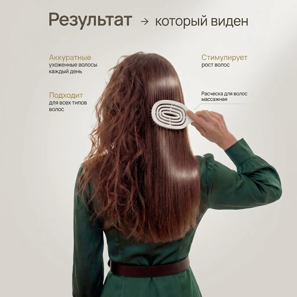 самоочищающаяся расчёска для волос