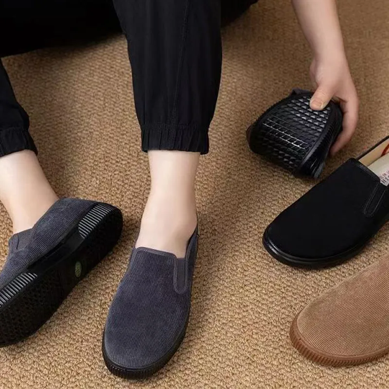 Мужские слипоны Benjamin из вельвета с антискользящей подошвой