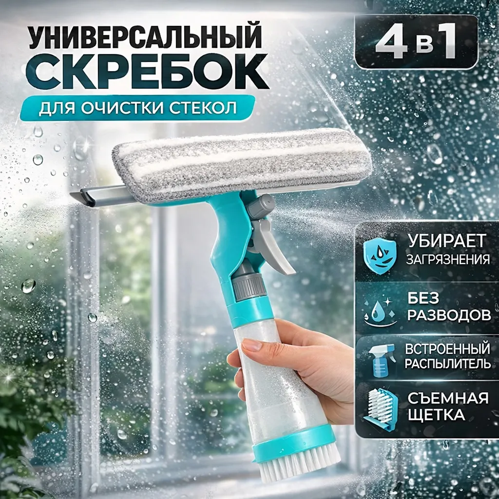 универсальный скребок для очистки стекол