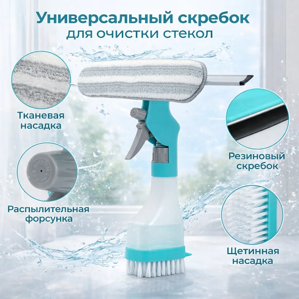 универсальный скребок для очистки стекол