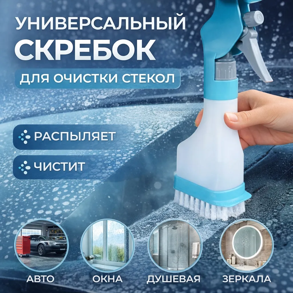 универсальный скребок для очистки стекол