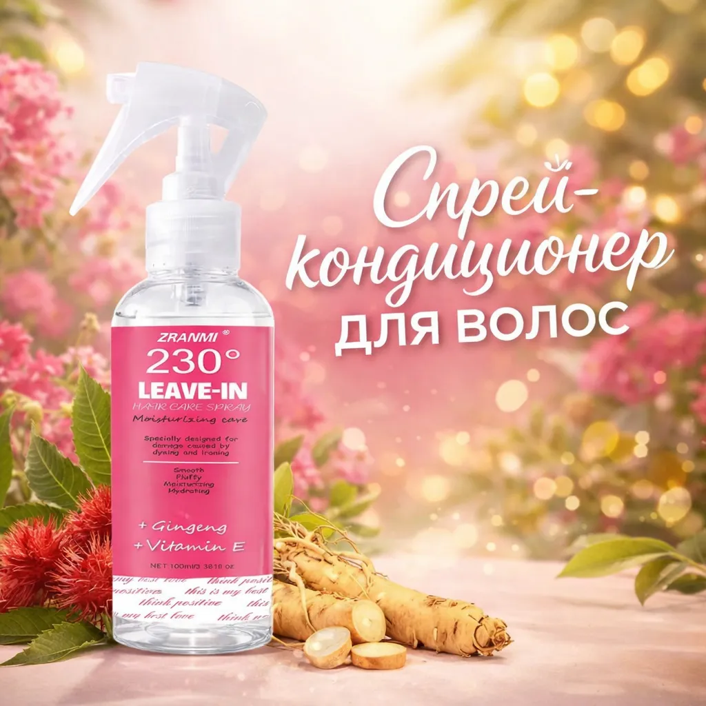 Спрей-кондиционер для гладкости, мягкости и ухода за волосами