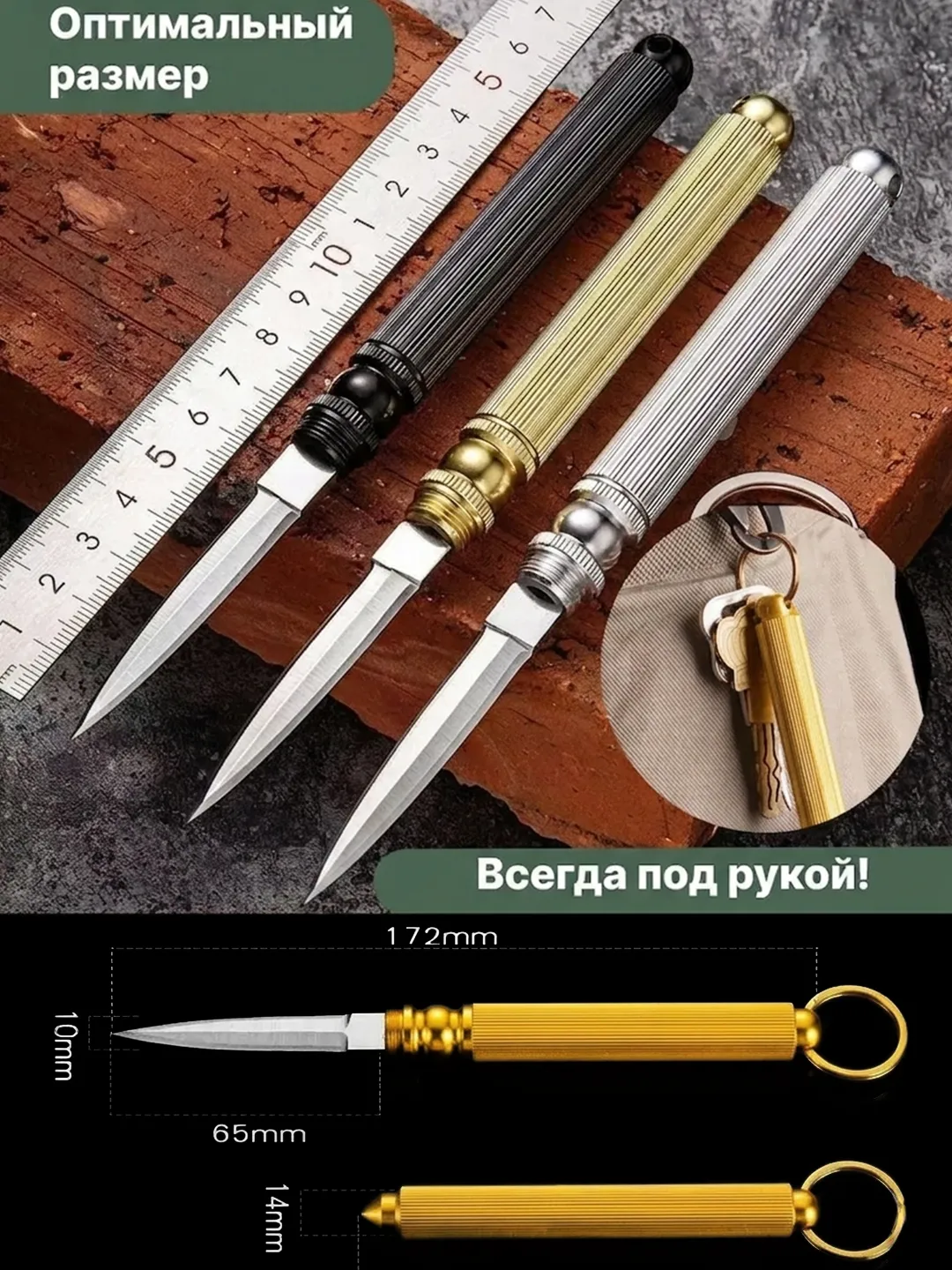 Набор 1+1 в подарок: многофункциональный брелок-нож