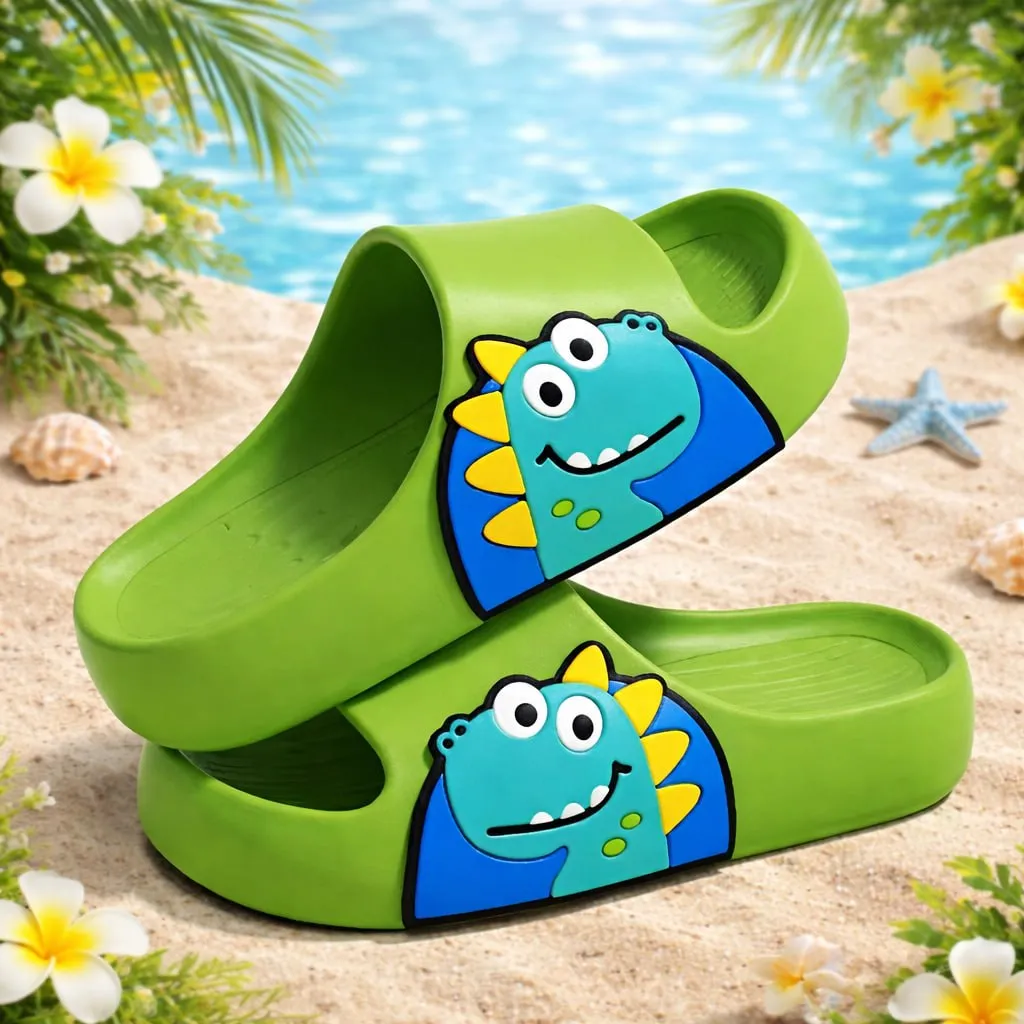 Детские шлепанцы мультяшные легкие для дома и улицы