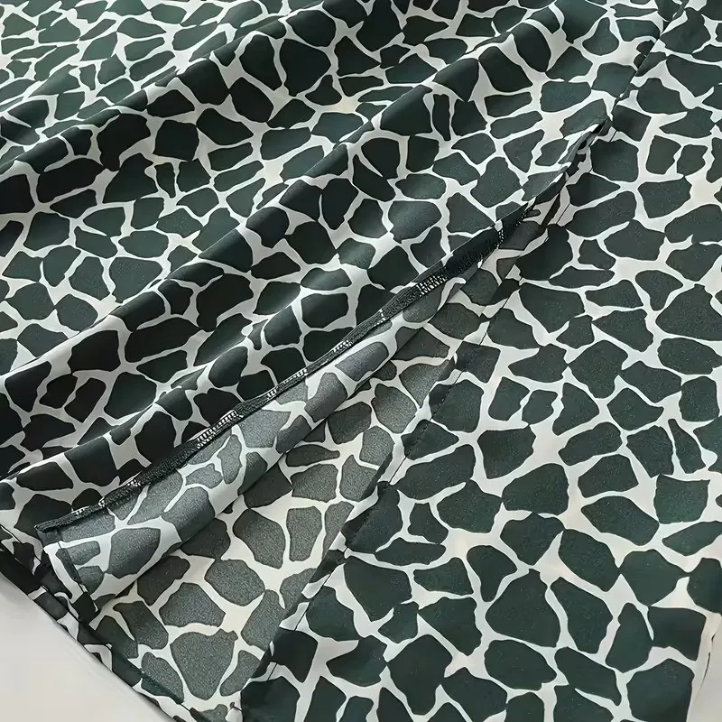 Женский комплект с топом без рукавов и юбкой с принтом, летний стильный образ