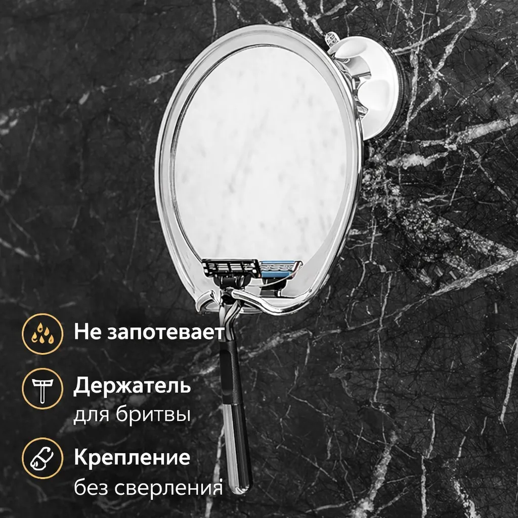 зеркало для душа с защитой от запотевания