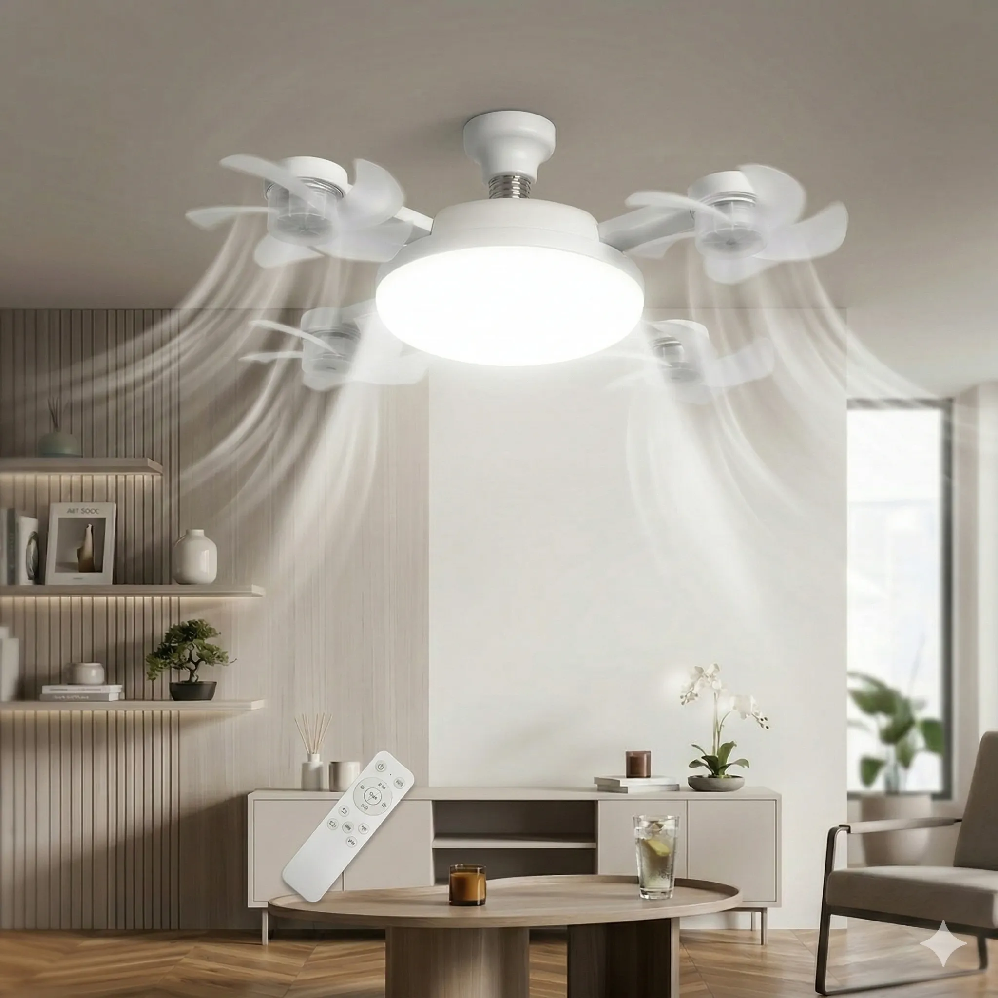 потолочная люстра-вентилятор