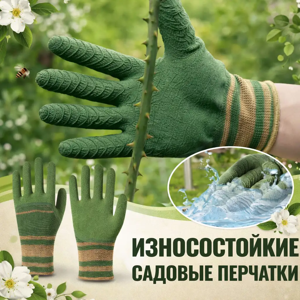 Суперпрочные рабочие перчатки с покрытием