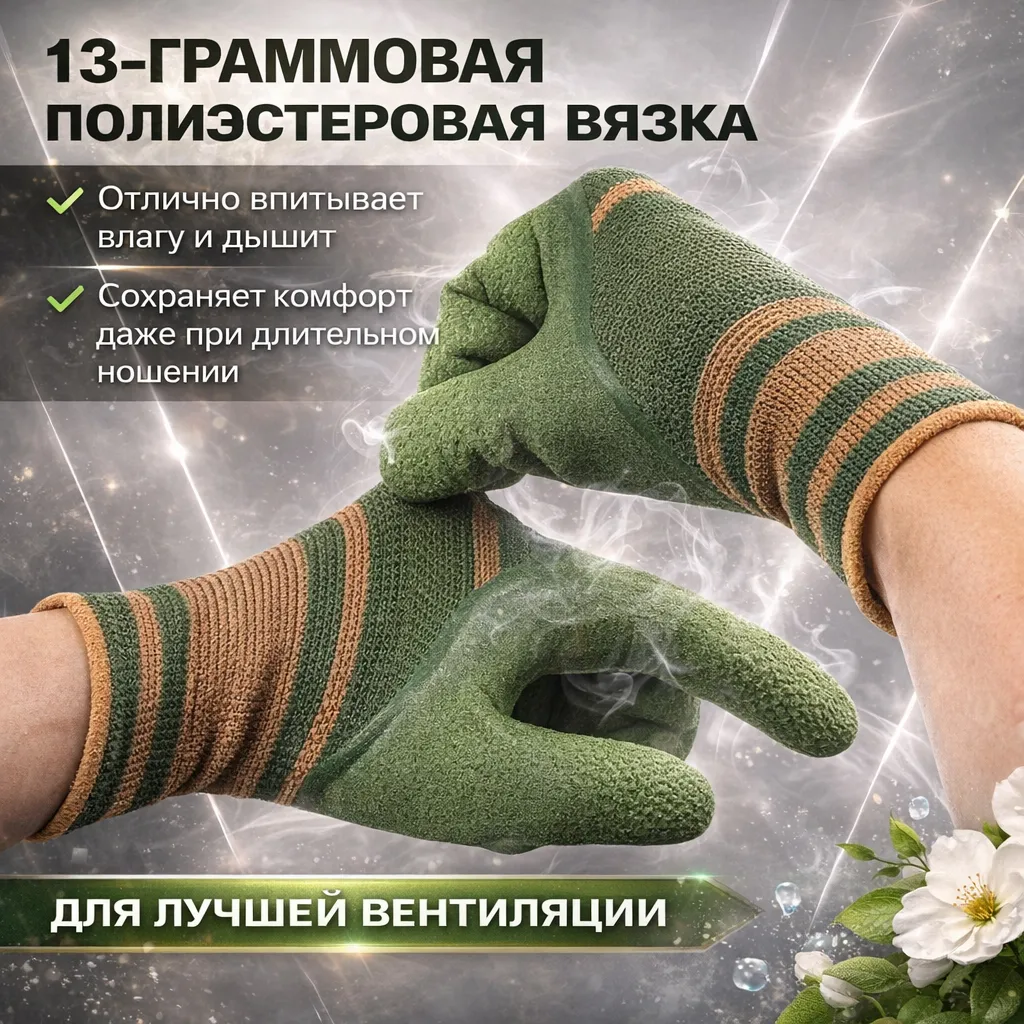 суперпрочные рабочие перчатки с покрытием