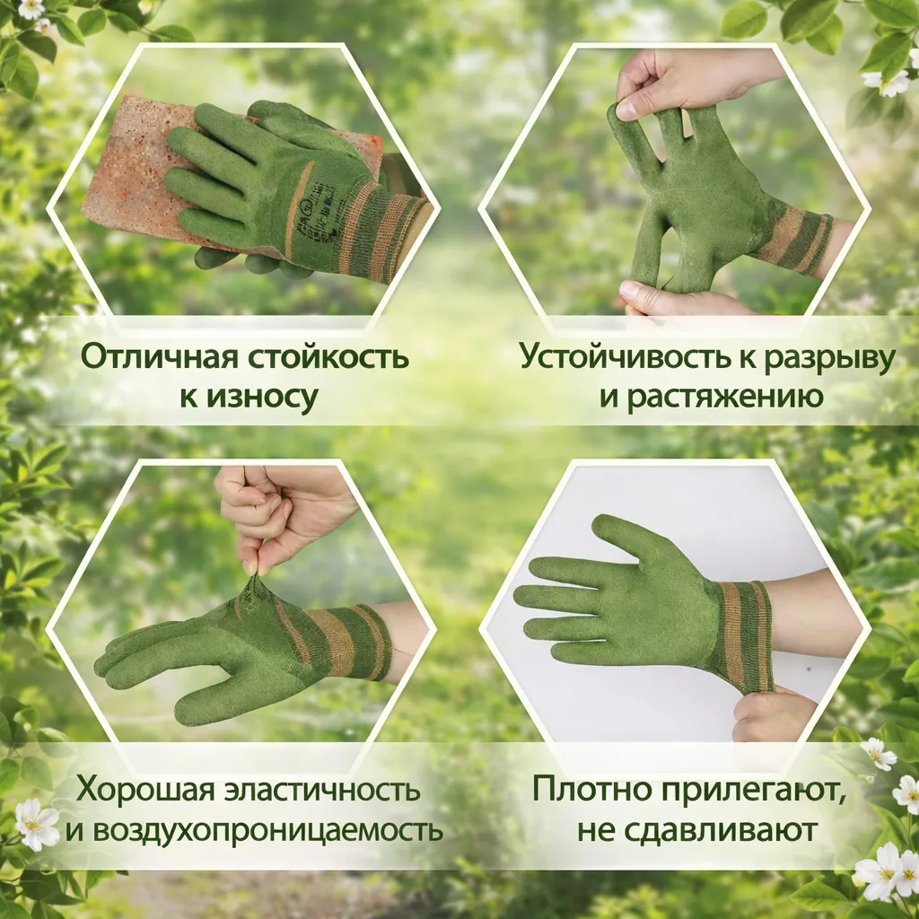 суперпрочные рабочие перчатки с покрытием