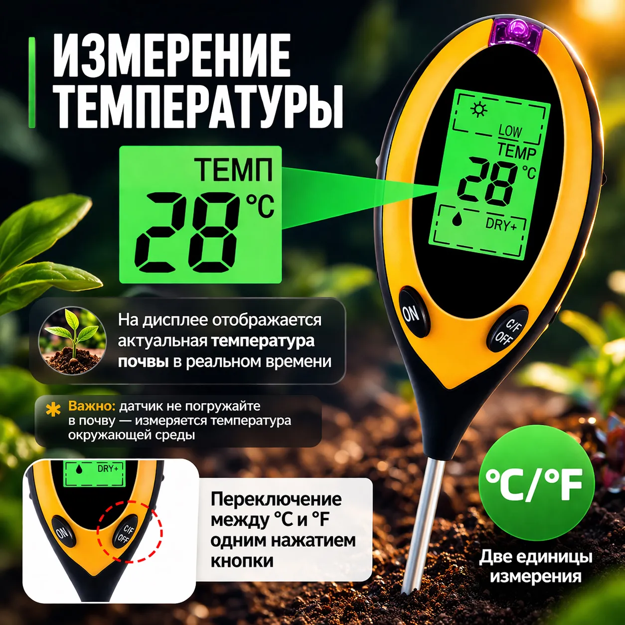 универсальный измеритель почвы