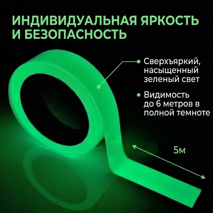Зеленая светящаяся лента