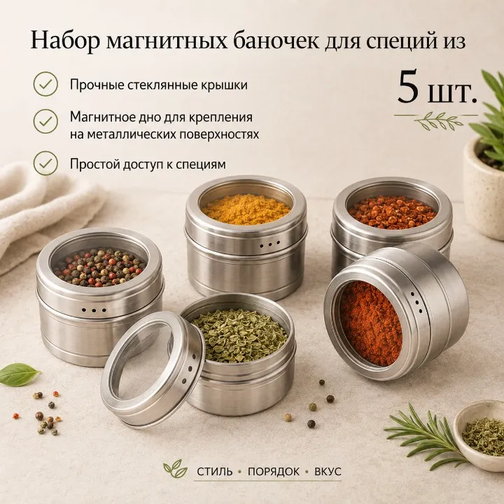 набор баночек для специй