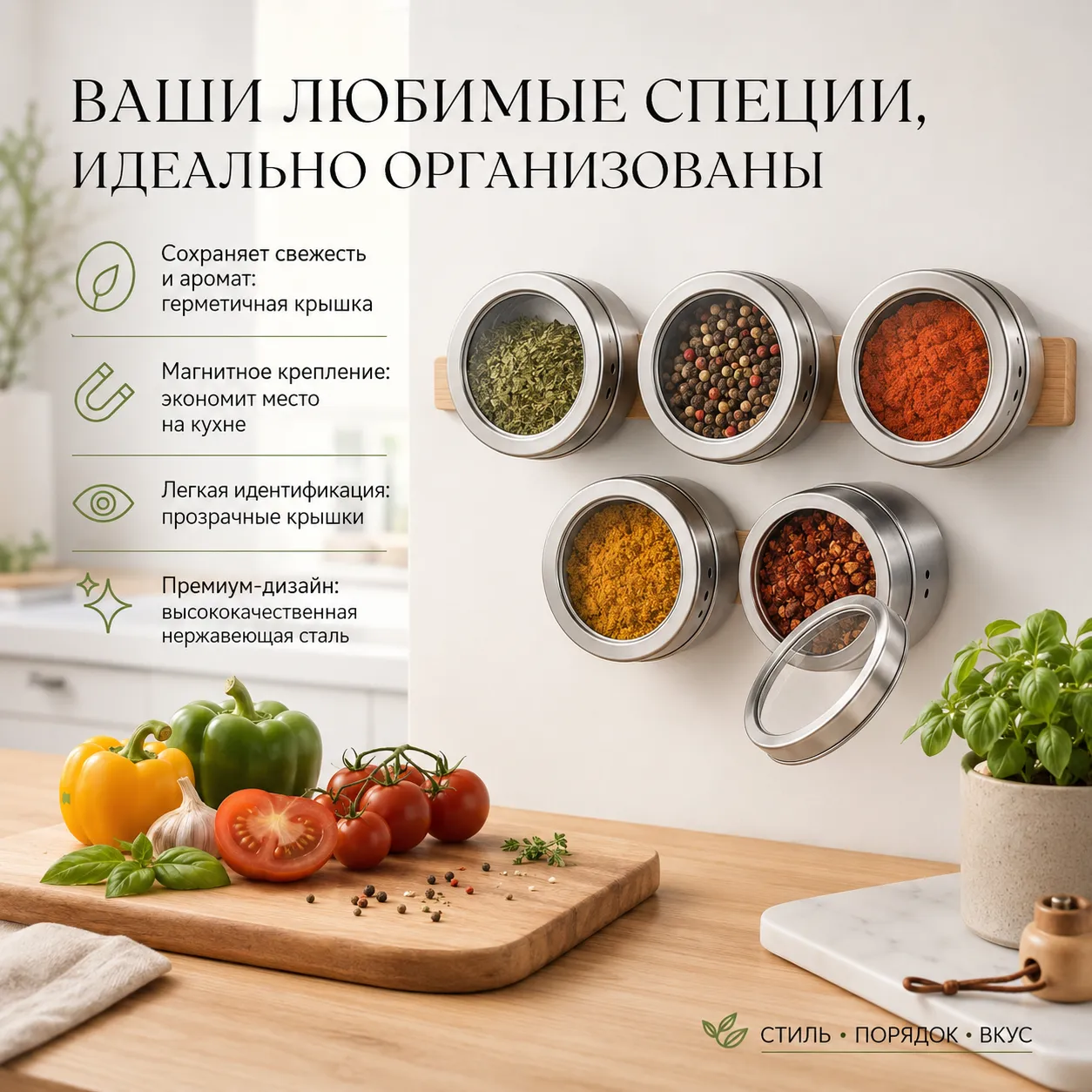 набор баночек для специй