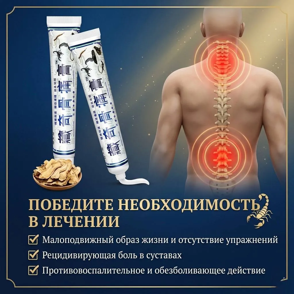 мазь для мышц с ядом скорпиона